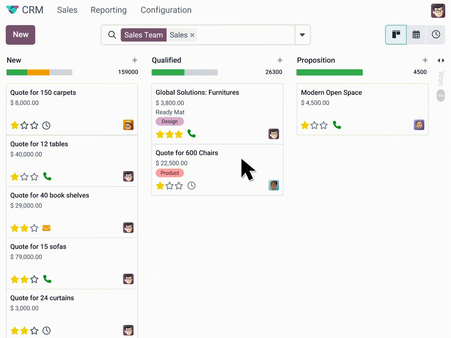 Odoo CRM Animation