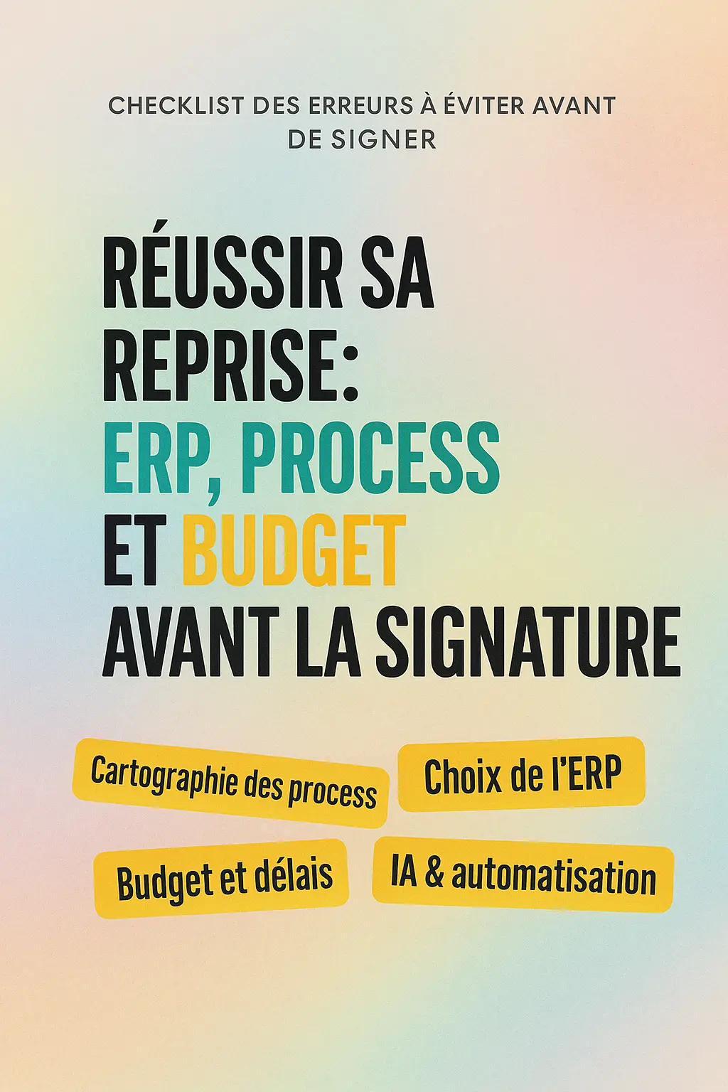 Article ERP, Process